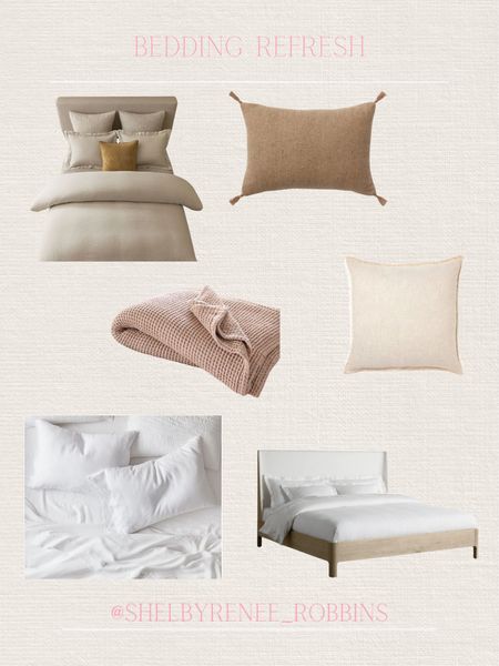 Bedding refresh, neutral bedding, neutral bedroom style, cream bed, neutral throw pillows, affordable sheets, knit throw blanket, duvet cover 

#LTKSeasonal #LTKHome #LTKStyleTip