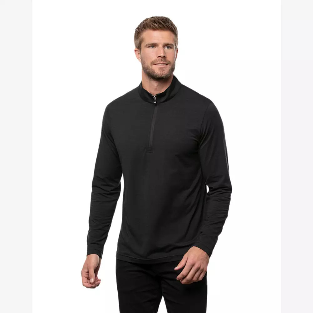 TravisMathew Havasu 2.0 Qtr Zip, Black | PGA TOUR Superstore