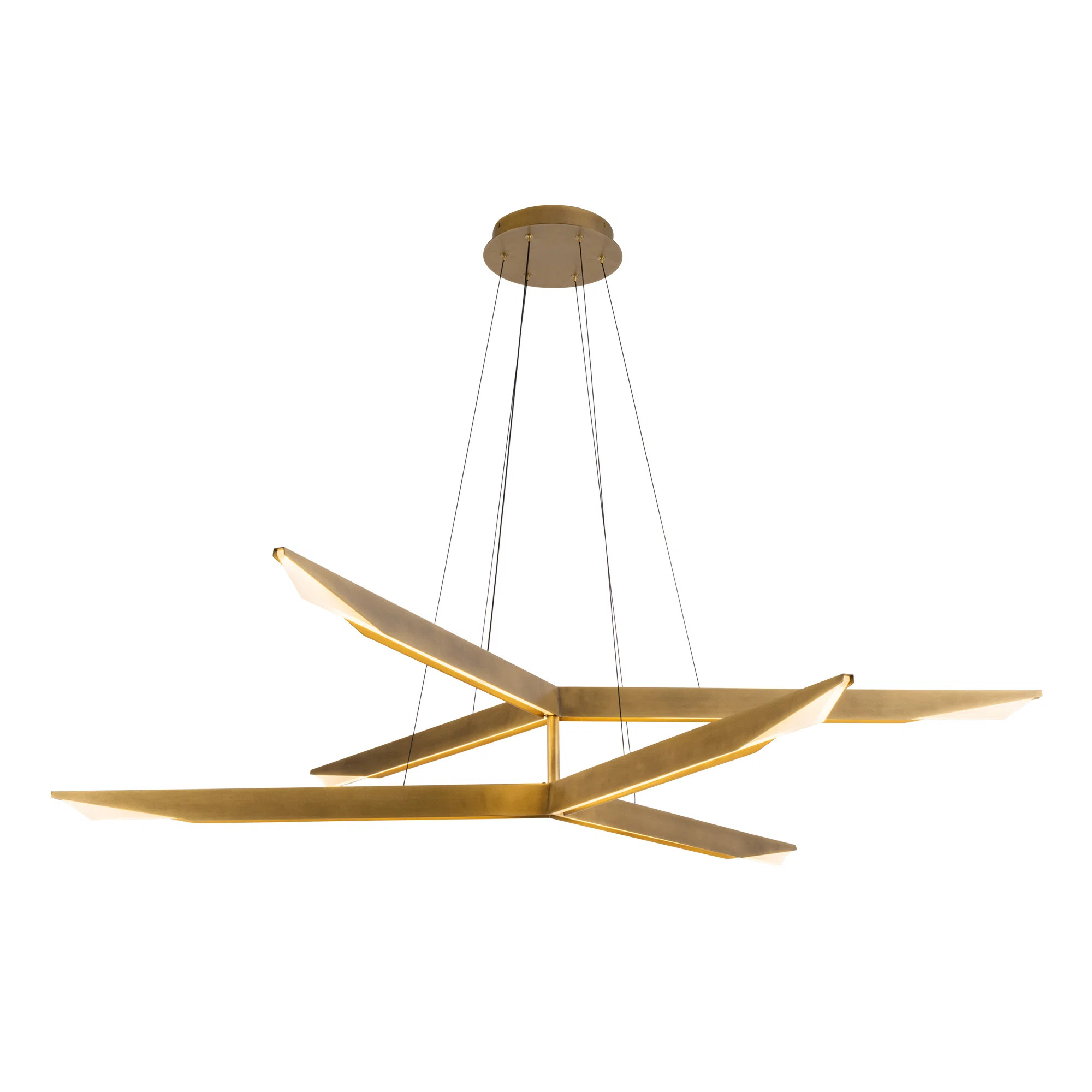 Tachi 2 - Light Steel LED Chandelier | Perigold