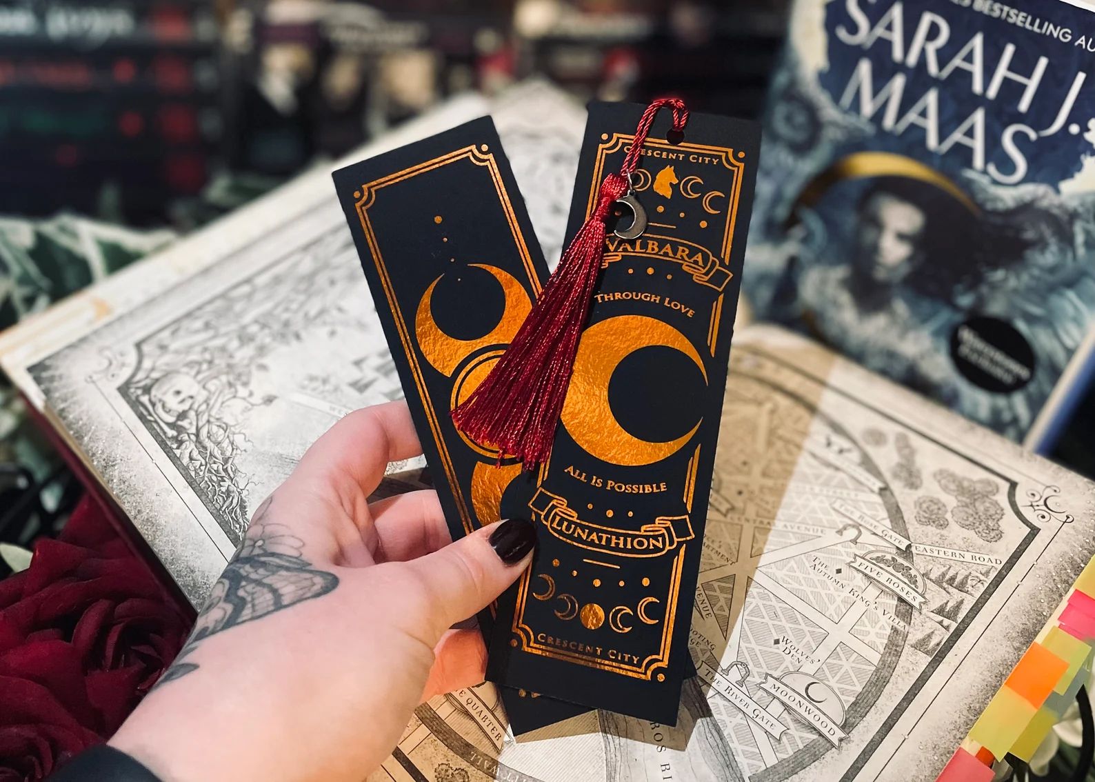 Officially Licensed | Crescent City Bookmark | Danika | Bryce | Bookish | Foiled Bookmark | Cresc... | Etsy (US)