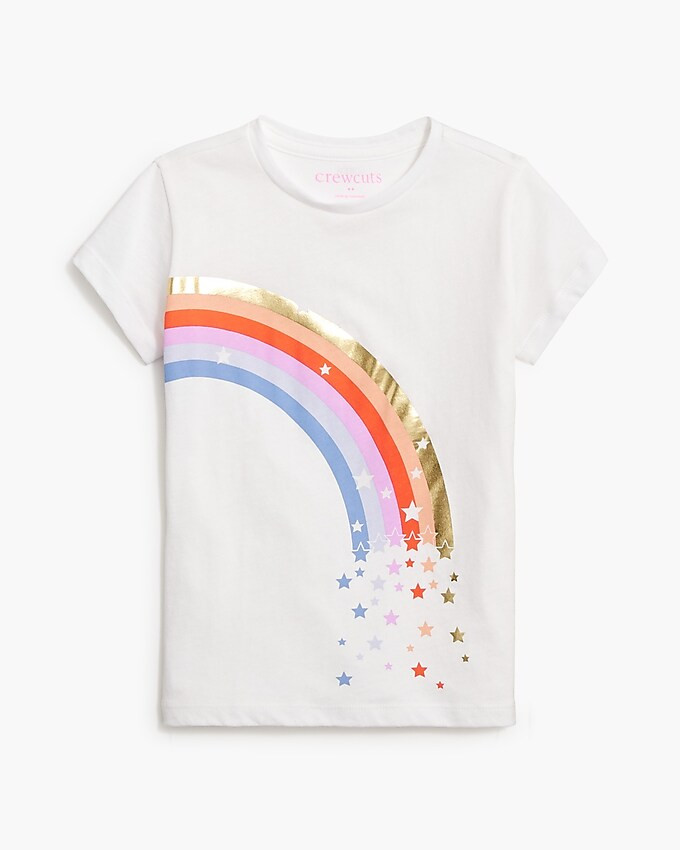 Girls' rainbow stars graphic tee | J.Crew Factory