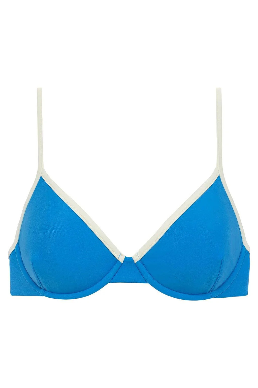 Asul Cream Binded Dainty Bikini Top | Montce