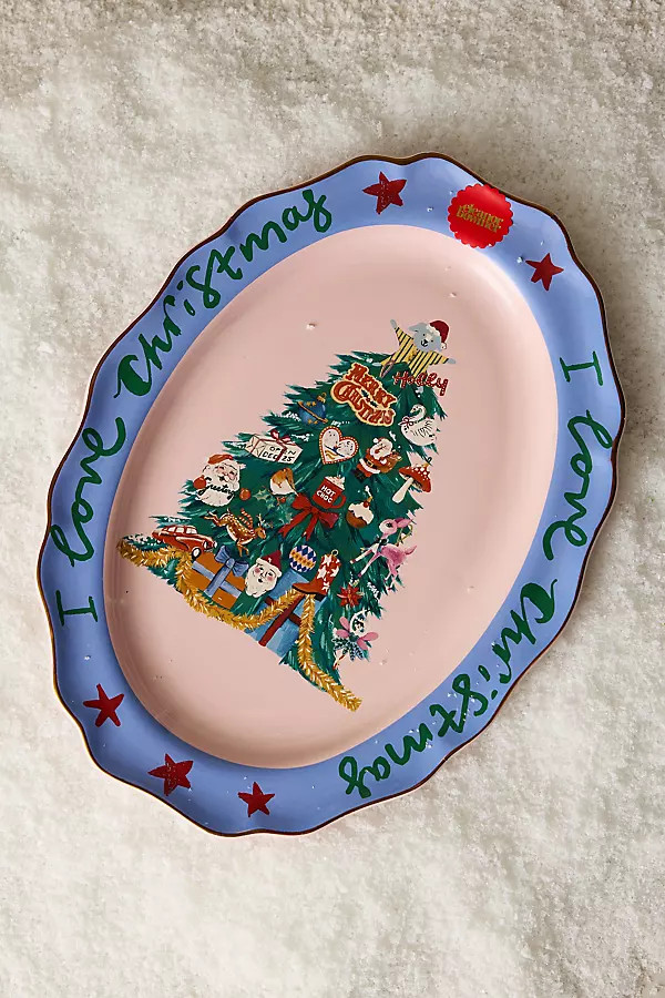 Eleanor Bowmer Fabulously Festive Large Serving Platter | Anthropologie (UK)