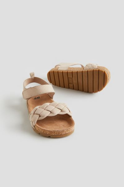 Ankle Strap Sandals - No heel - Light taupe - Kids | H&M US | H&M (US + CA)