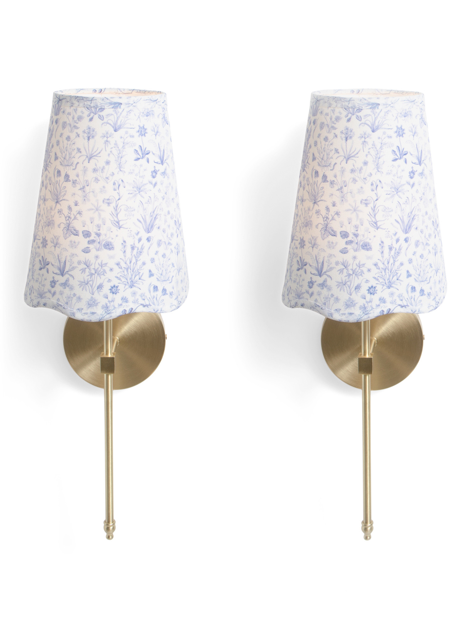 2pk 20in Rechargeable Floral Shade Metal Wall Sconce | TJ Maxx