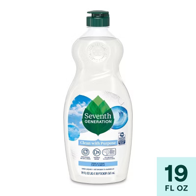 Seventh Generation Free & Clear Liquid Dish Soap - 19 fl oz | Target