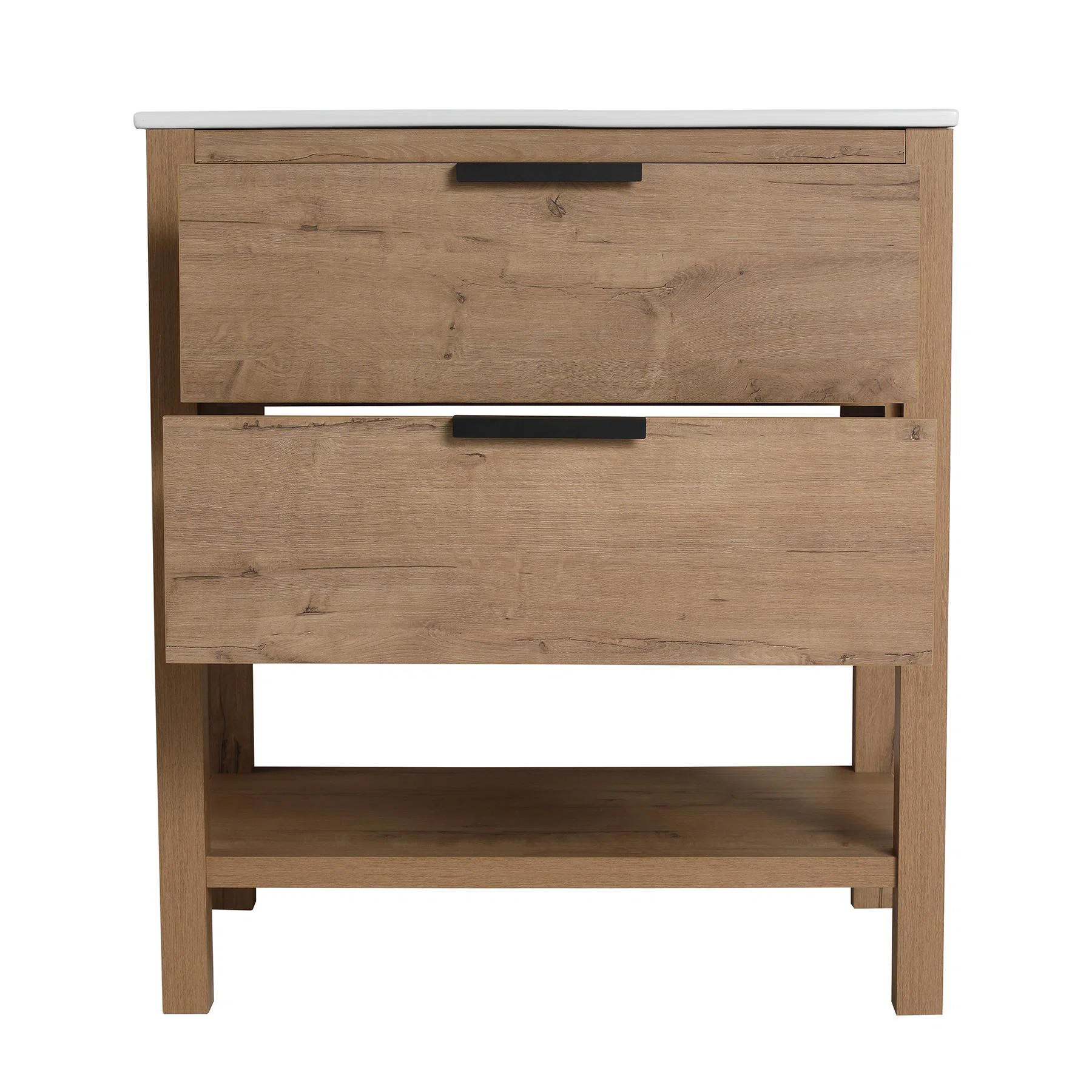 Latitude Run® Alfiero 30'' Single Freestanding Bathroom Vanity with Ceramic Top | Wayfair | Wayfair North America