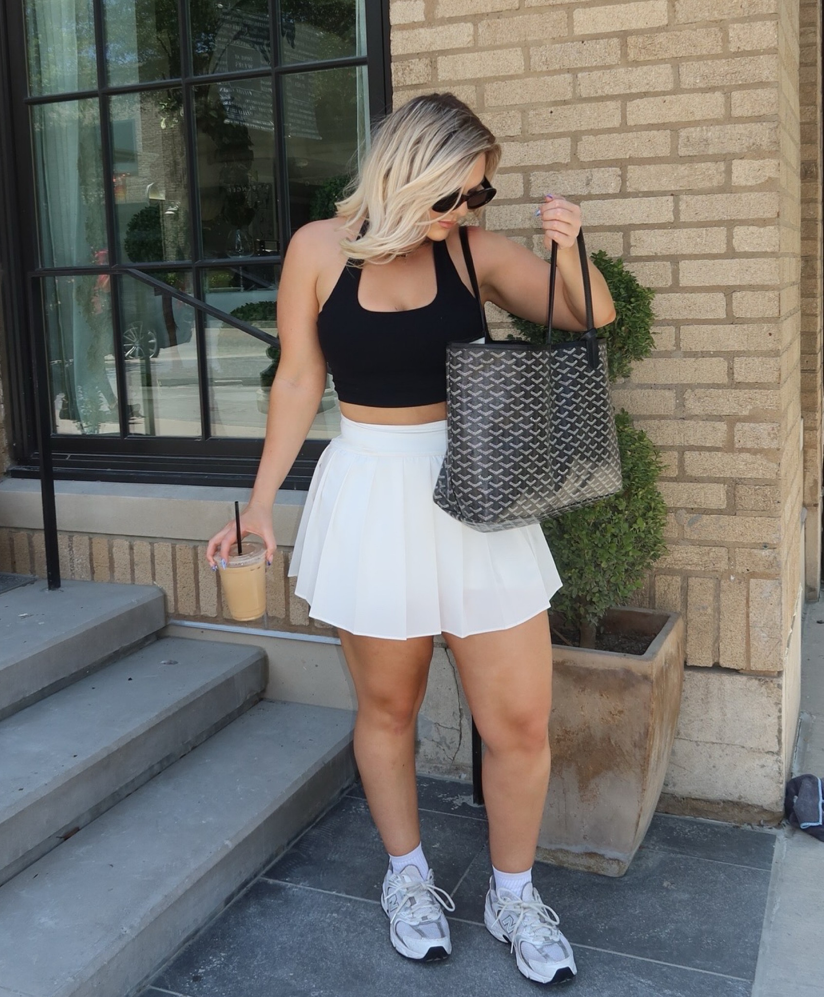coffee date ootd ☕️ #tennisskirts #summerootd #midsize 

#LTKfitness #LTKfindsunder100 #LTKmidsize