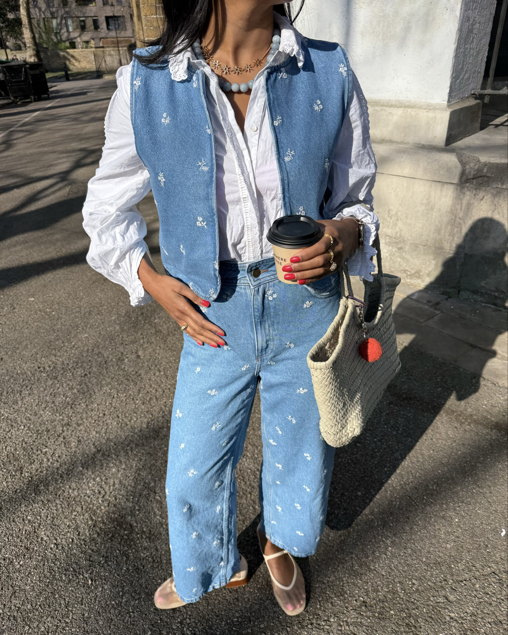 Spring style, double denim, ootd, colourful style, street style, how I style it, spring outfit inspiration, denim addict, Sézane, everyday style, outfit inspiration, spring vibes 

#LTKspring #LTKuk #LTKmidsize