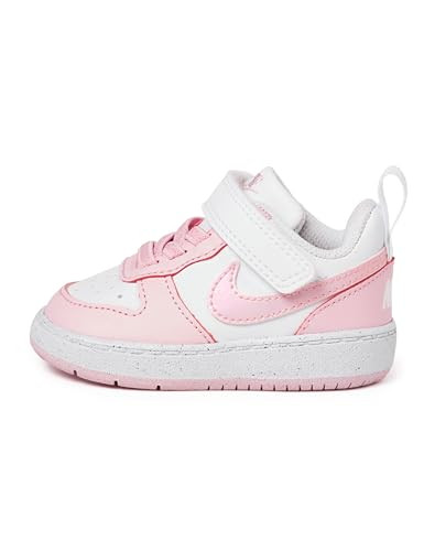 Nike Kids Court Borough Sneaker, White/Pink Foam, 6 US Unisex Toddler | Amazon (US)
