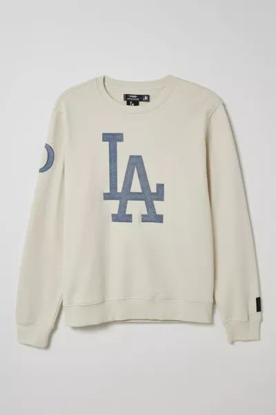 Pro Standard Los Angeles Dodgers Varsity Blues Crew Neck Sweatshirt | Urban Outfitters (US and RoW)