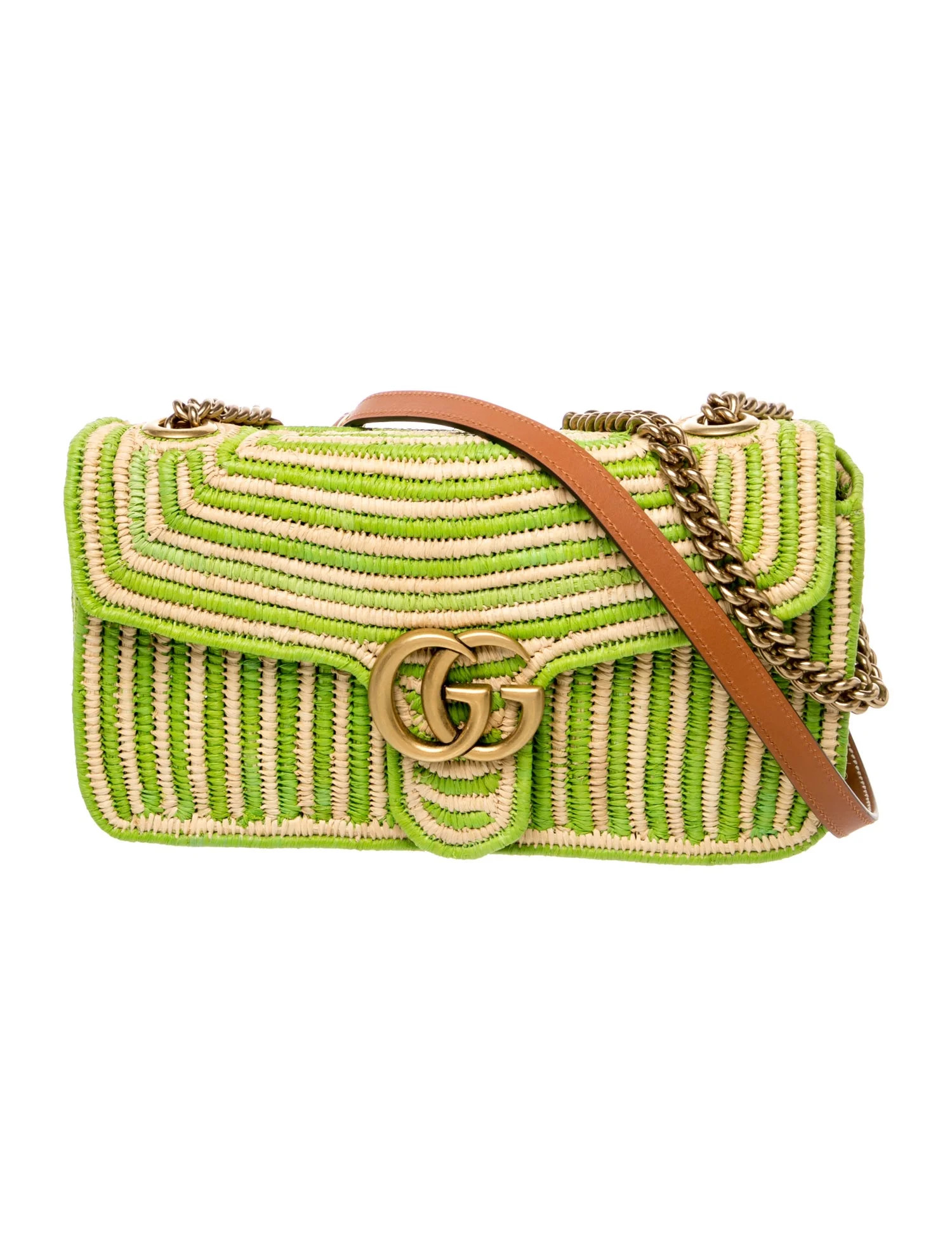 Gucci Double G Marmont Small - Green Crossbody Bags, Handbags - GUC2057113 | The RealReal | The RealReal