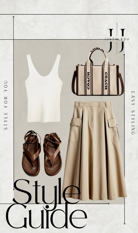 𝐸𝒶𝓈𝓎 𝒮𝓉𝓎𝓁𝒾𝓃𝑔 
A line skirt
Tank
Sandals
Coach Bag 

Tap the bell above for all your affordable and on trend finds ♡


minimalist style, spring outfit, summer outfit, cargo, skirt, style, chic style, neutral outfit, jjstylesu, ootd, spring ootd, summer ootd 

#LTKSeasonal #LTKitbag #LTKmidsize