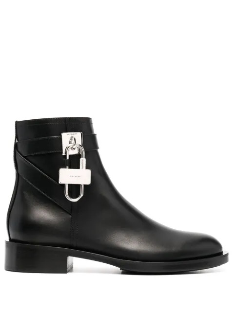 padlock-detail boots | Farfetch (US)