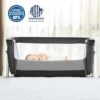 SYCYH Baby Bassinet Bedside Sleeper Easy to Assemble Portable Co-Sleep Bedside Crib for Newborn I... | Amazon (US)
