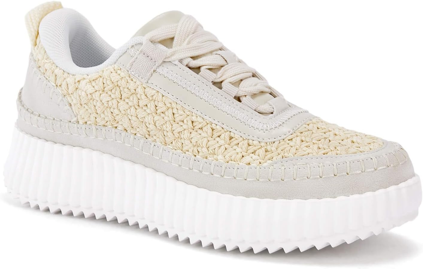 Coutgo Womens Platform Sneakers Lace Up Comfortable Casual Fashion Sneaker Walking Shoes | Amazon (US)