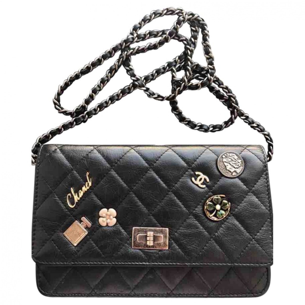 Wallet on Chain leather crossbody bag | Vestiaire Collective Global
