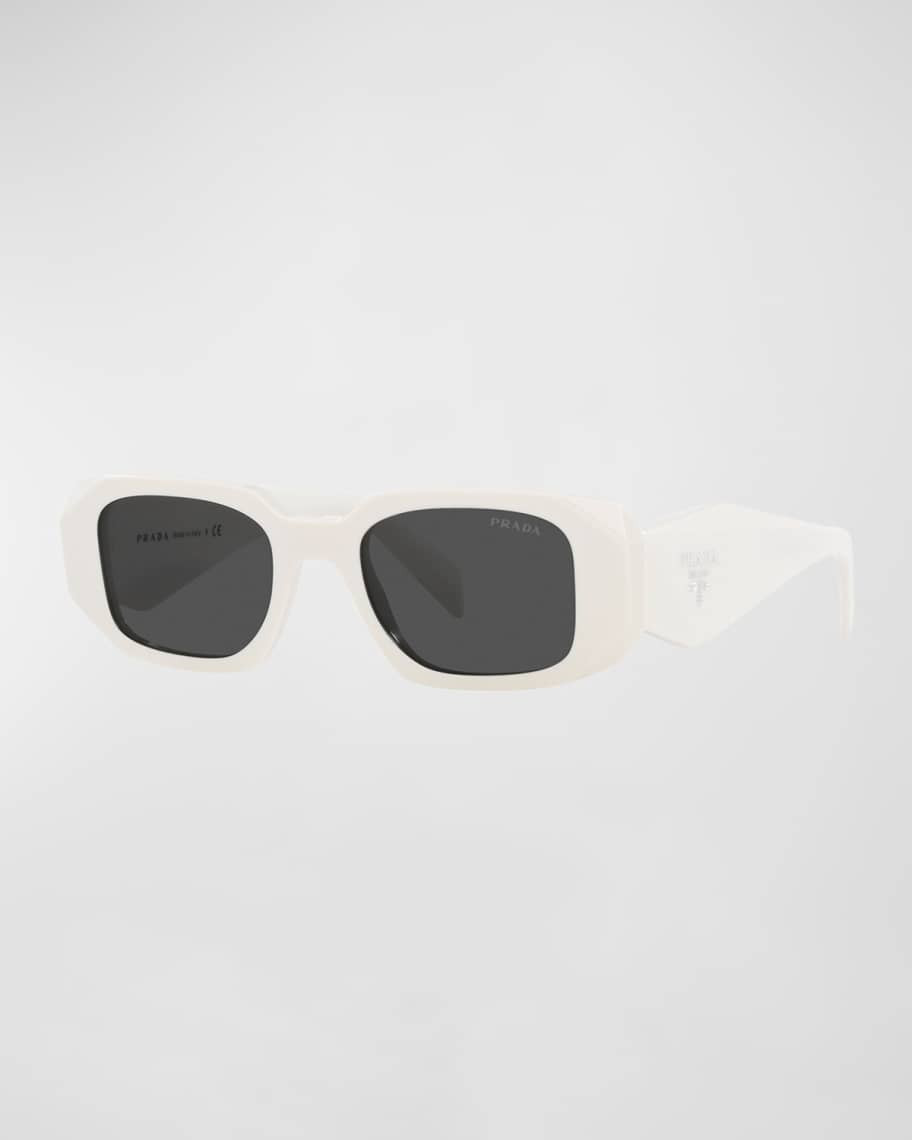 Geometric Rectangle Acetate Sunglasses | Neiman Marcus