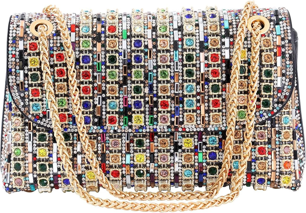 Mother's Day gifts Rhinestone Evening Clutch Purse -Shoulder Bags Crossbody Bag Purses Handbags C... | Amazon (US)