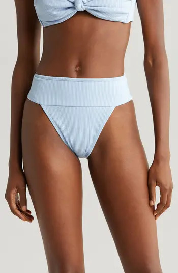 MONTCE Tamarindo Rib High Cut Bikini Bottoms | Nordstrom | Nordstrom