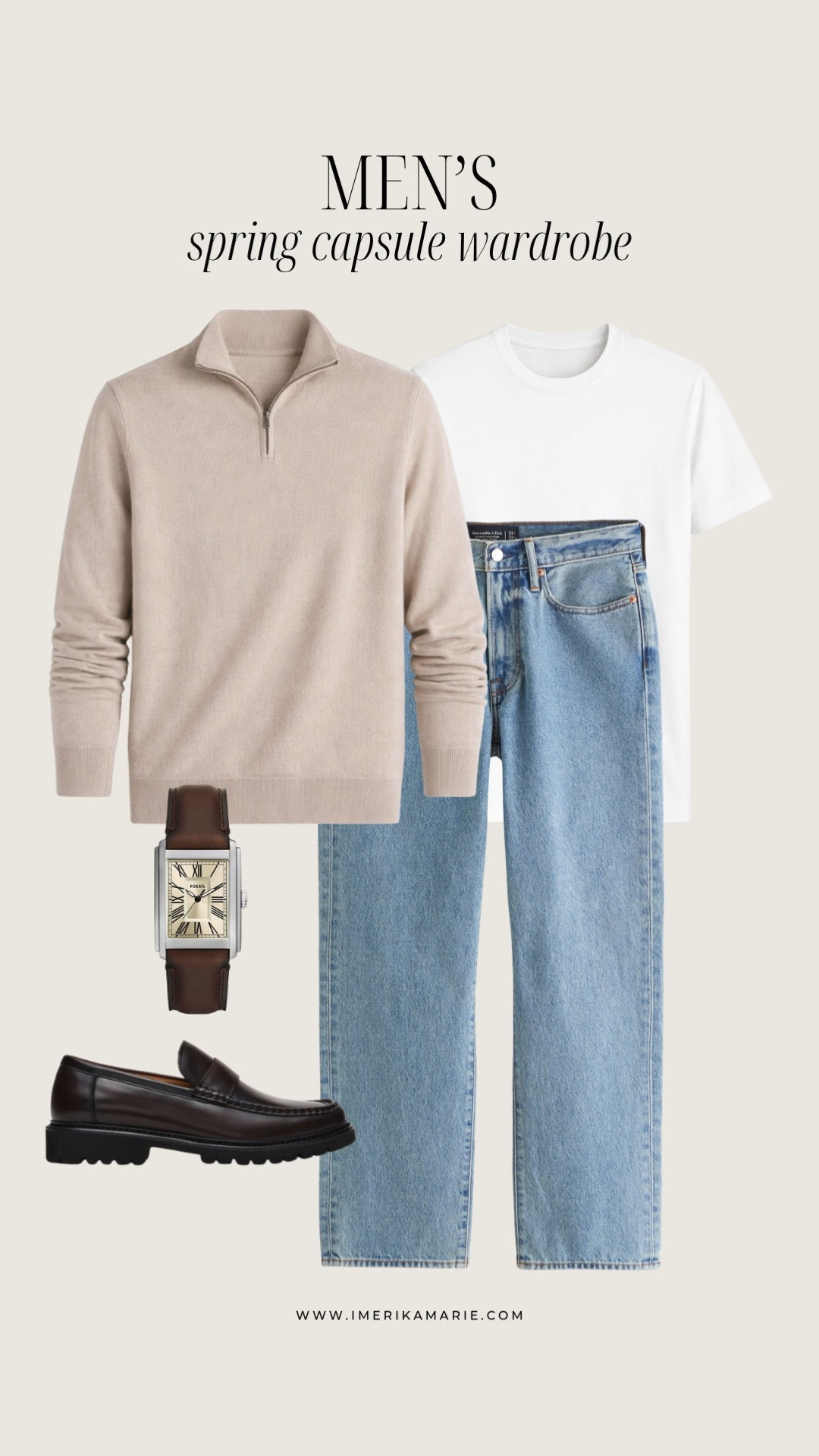 Men's Spring Outfit

men's quarter zip sweater, light wash keans, white t-shirt, watch and loafers 

 

#LTKootd #LTKSeasonal #LTKMens
