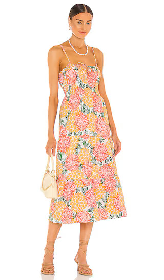 Shaloom Midi Dress in Mariposa Floral Print | Revolve Clothing (Global)