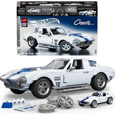 Mattel Brick Shop Hot Wheels Corvette Grand Sport Building Toy Kit for Collectors - 918pc | Target