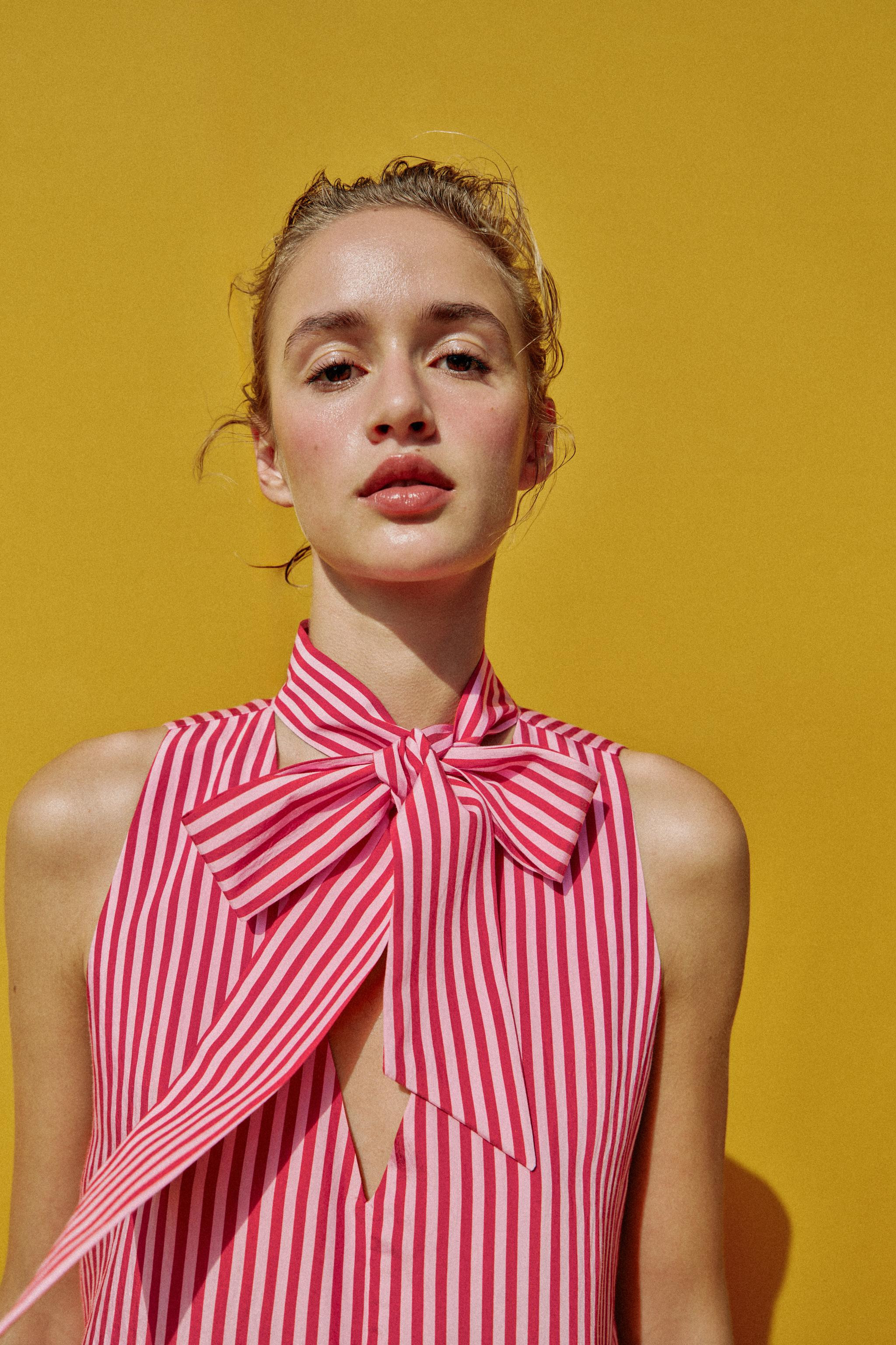 ASYMMETRIC STRIPED TOP | Zara US