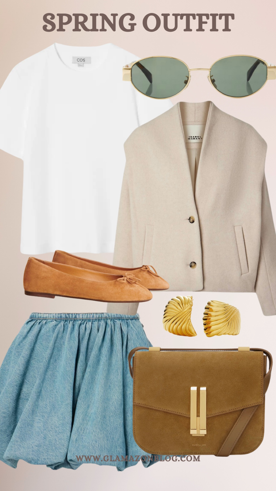 Spring outfit, denim skirt, Isabel marant jacket, suede pumps, suede bag, celine triomphe 

#LTKAprilSpotlight #LTKuk #LTKspring