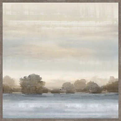 Abstract Southwest Framed Canvas by Isabella Larson with Gray Wood Floater Frame | Ballard Designs, Inc.