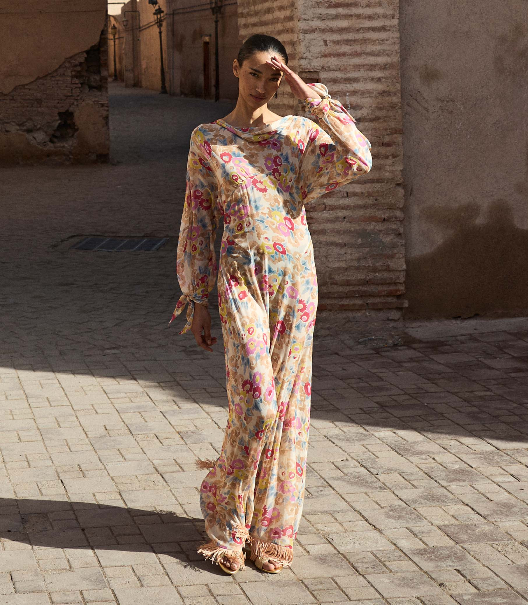 Ophelia Dress - Jardin De Camelias | DÔEN | DOEN