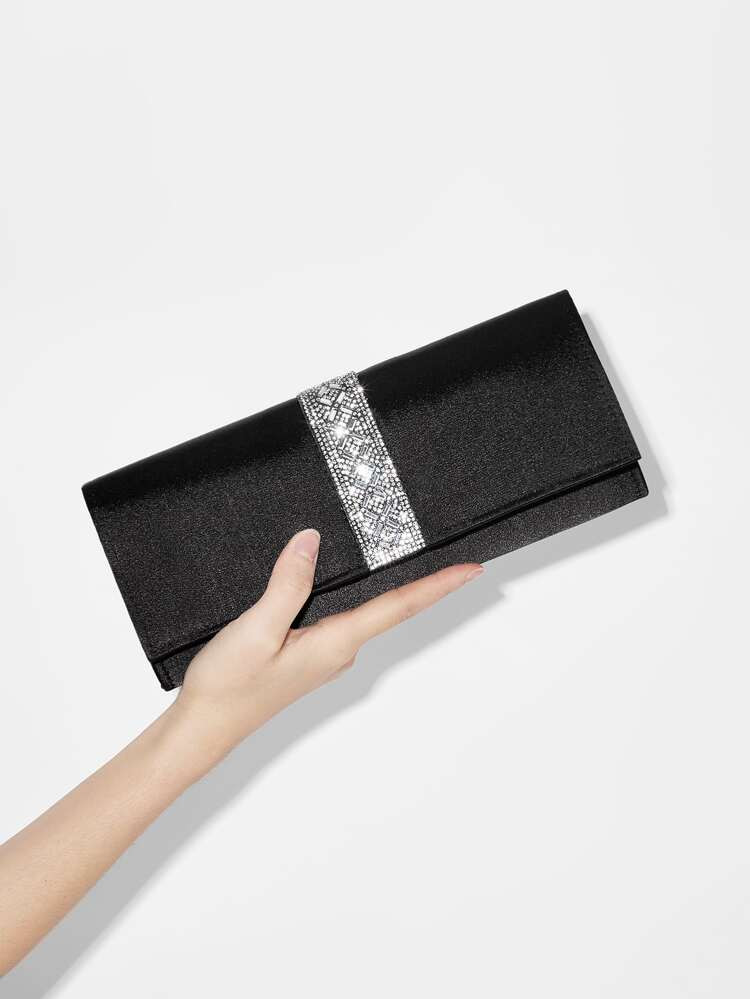 New
     
      Rhinestone Detail Square Bag | SHEIN