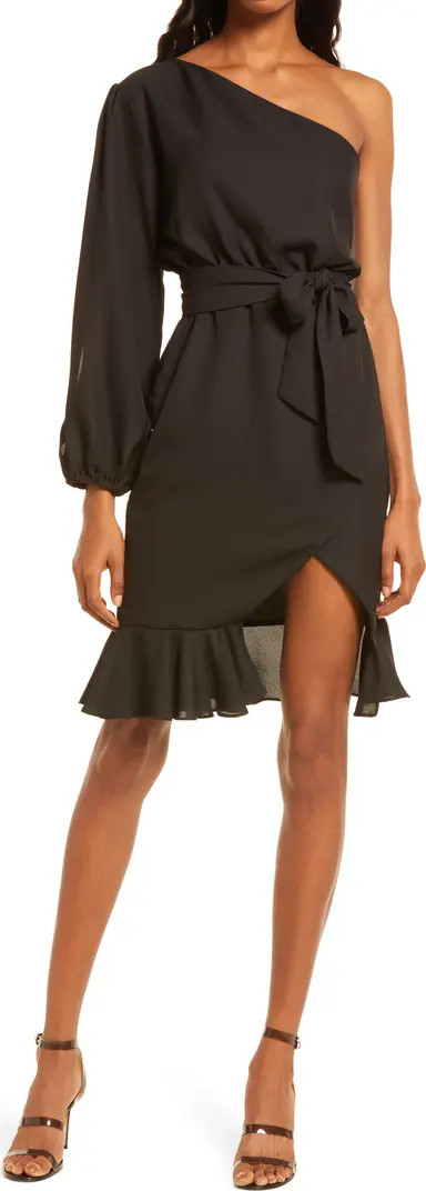Area Star Leila One-Shoulder Cocktail Dress | Nordstrom