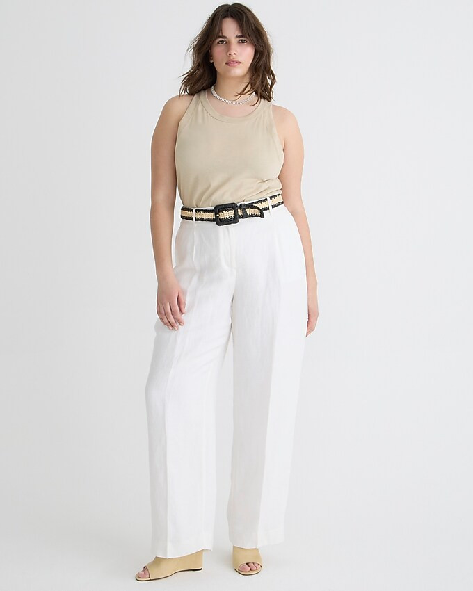 High-neck tank in organic slub cotton | J. Crew US