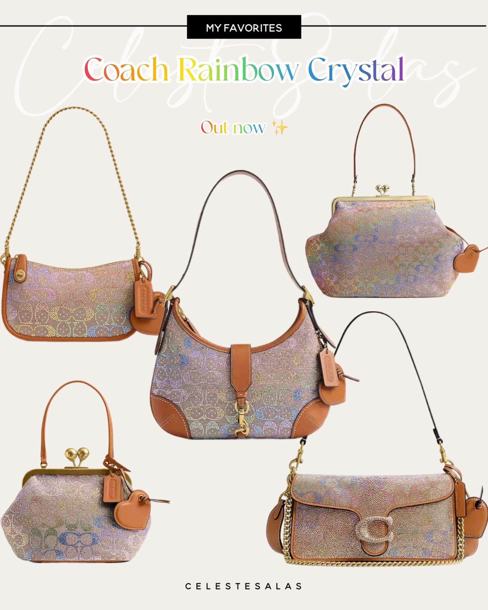 COACH RAINBOW CRYSTAL BAGS ARE OUT NOW. I REPEAT… Rainbow Crystal is out now 🤩✨ This collection is my DREAM bag! I had to snag one. Can you guess which one? 🌈💗

#LTKHoliday #LTKGiftGuide