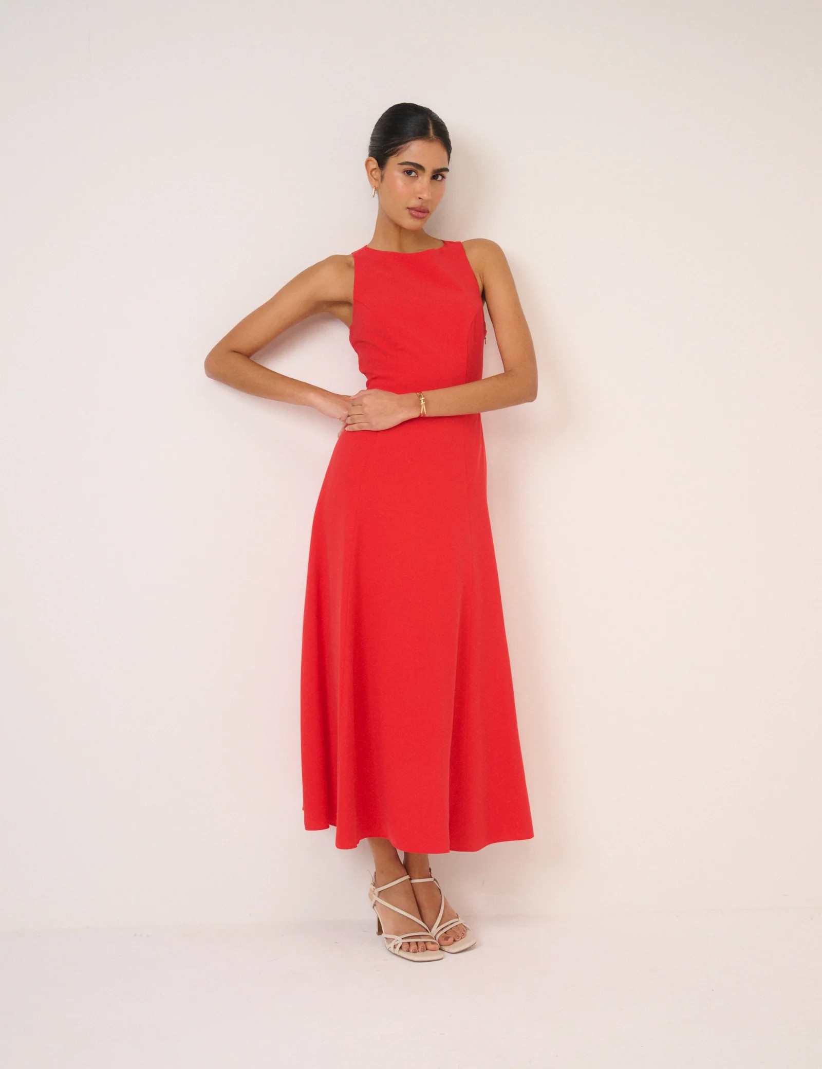 Red Reign Midi Dress | Nobody's Child