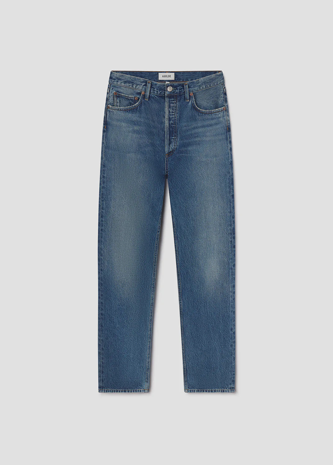 90S Pinch Waist High Rise Straight in Circulate | AGOLDE