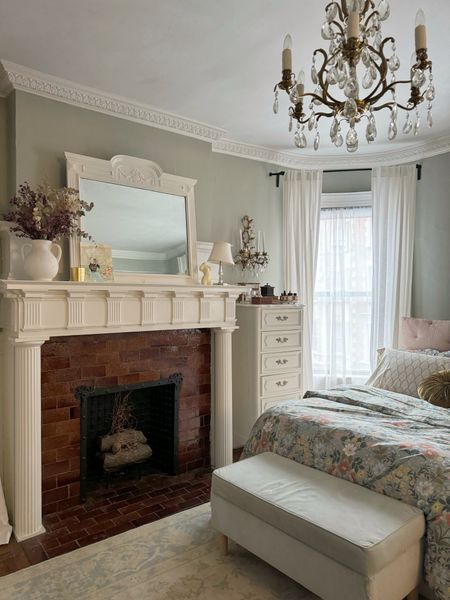 Bedroom- bedding, duvet cover, pillow, sheer curtain, linen curtain, crown molding 

#LTKstyletip #LTKMostLoved #LTKhome