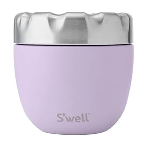 S'well Eats Stainless Steel Food Bowls, 21.5oz, Lilac, Triple-Layered Vacuum-Insulated Containers Keeps Food Cold for 11 Hours and Hot for 7 hours, Condensation Free, BPA Free | Amazon (US)