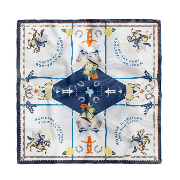Heritage 2022 Houston Rodeo Scarf- Saturday Silks x Christina Greene | Christina Greene 