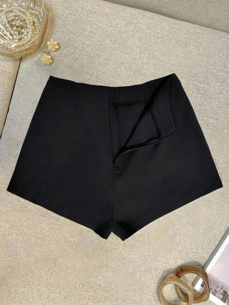 Airaco Women's Plain Solid Color Casual Shorts, Fashionable For Summer | SHEIN