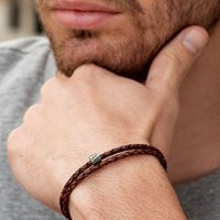 Minimalist Simple Wrap Leather Bracelet For Men With Stainless Steel Bead, Men's Jewelry, Husband Gift, Boyfriend Fathers Day Gift | Etsy (US)