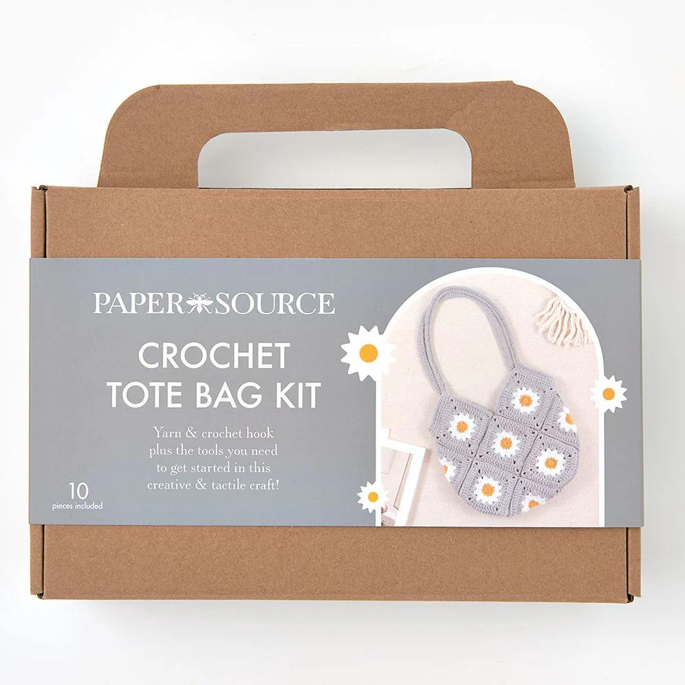 Daisy Crochet Tote Bag Kit | Paper Source
