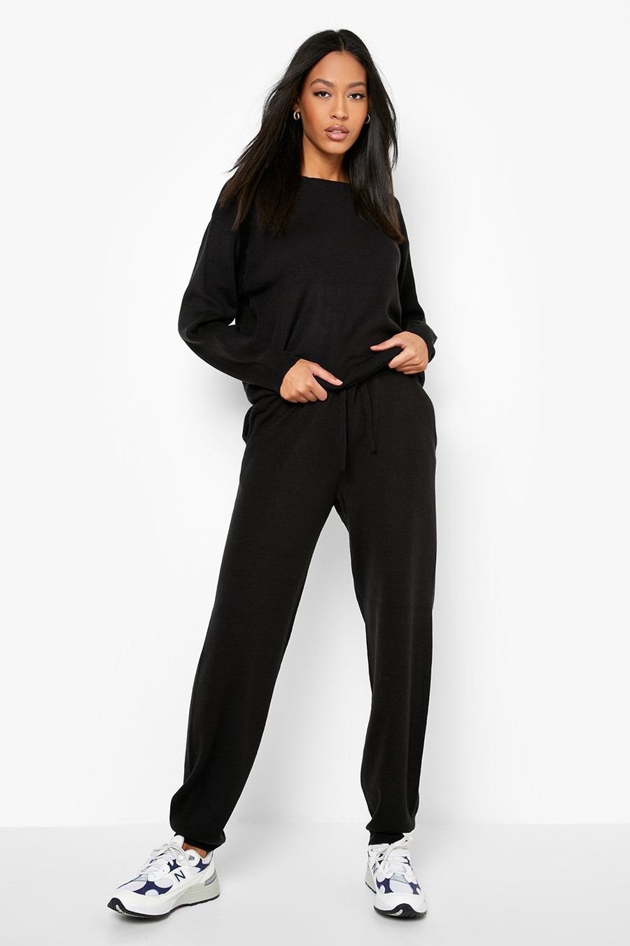 Tall Slash Neck Knitted Co-Ord | Boohoo.com (US & CA)