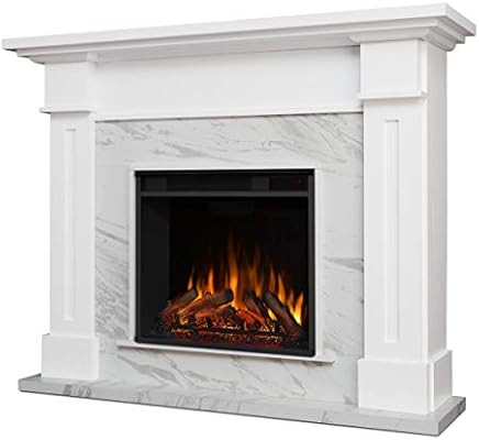 Amazon.com: Real Flame 6030E-WM Kipling Electric Fireplace in White Marble: Home & Kitchen | Amazon (US)