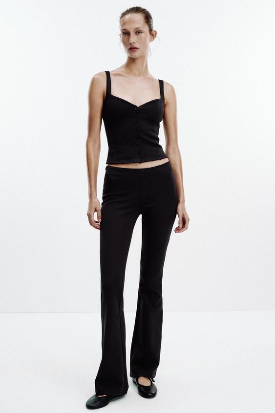 FLARE INTERLOCK PANTS | Zara US