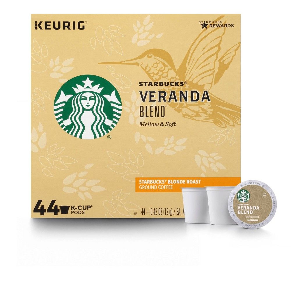 Starbucks Blonde Roast K-Cup Coffee Pods — Veranda Blend for Keurig Brewers — 1 box (44 pods) | Target