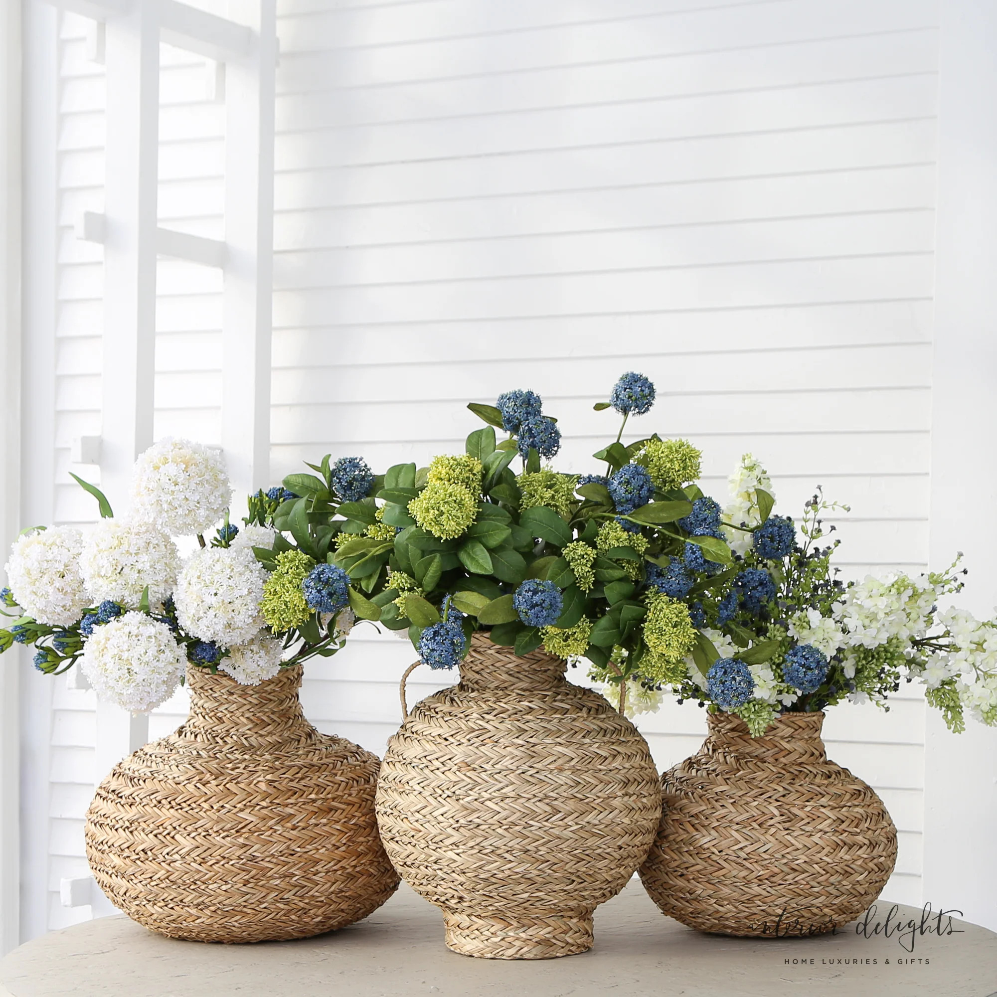 Seagrass Basket Vases-Choose your size | Interior Delights