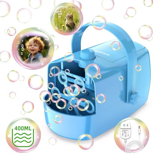 Bubble Machine, Automatic Bubble Blower, 8000+ Big Bubbles Per Minute, Bubble Maker for Kids Toddlers, Operated by Plug-in or Batteries, Bubble Toys for Indoor Outdoor Birthday Party | Amazon (US)