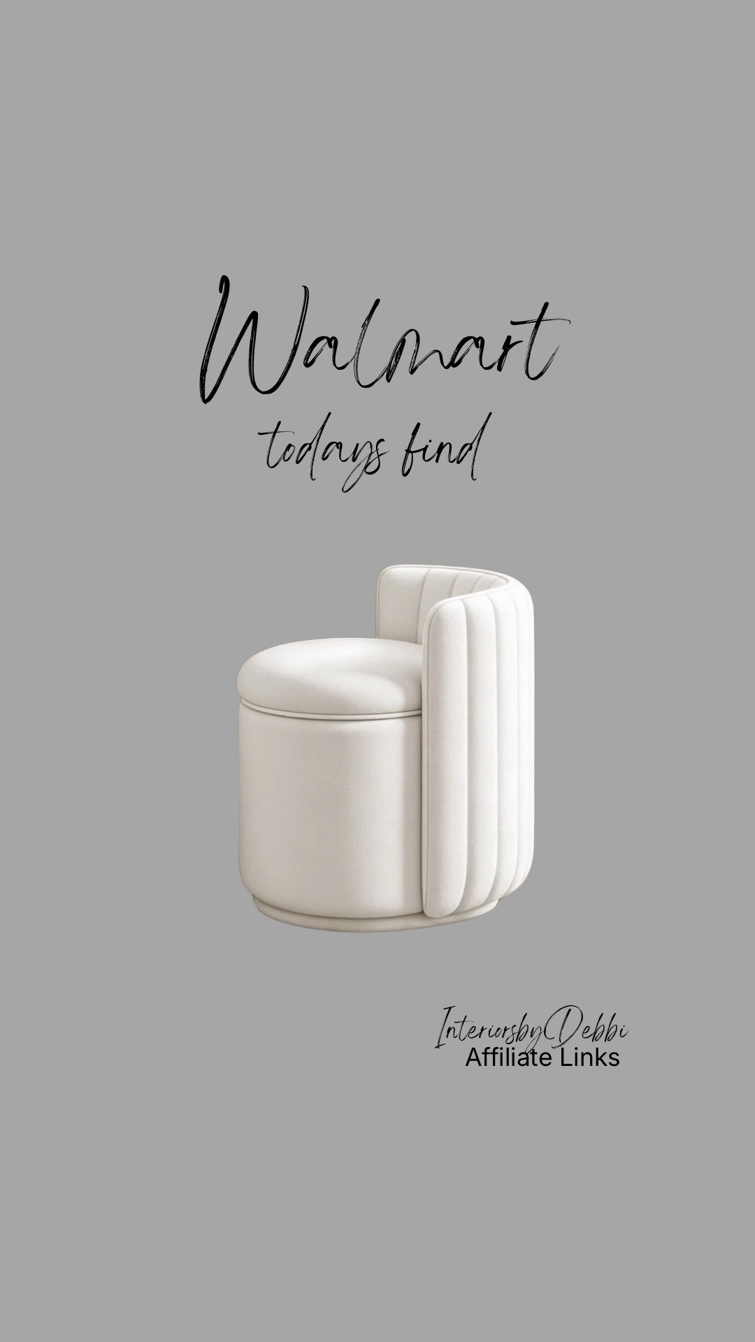 Walmart Find
Vanity chair, transitional home, modern decor, amazon find, amazon home, target home decor, mcgee and co, studio mcgee, amazon must have, pottery. barn, Walmart finds, affordable decor, home styling, budget friendly, accessories, neutral decor, home finds, buy new arrival, coming soon, sale alert, high end look for less, Amazon favorites, Target finds, cozy, modern, earthy, transitional, luxe, romantic, home decor, budget friendly decor #walmart

#LTKSeasonal #LTKHome